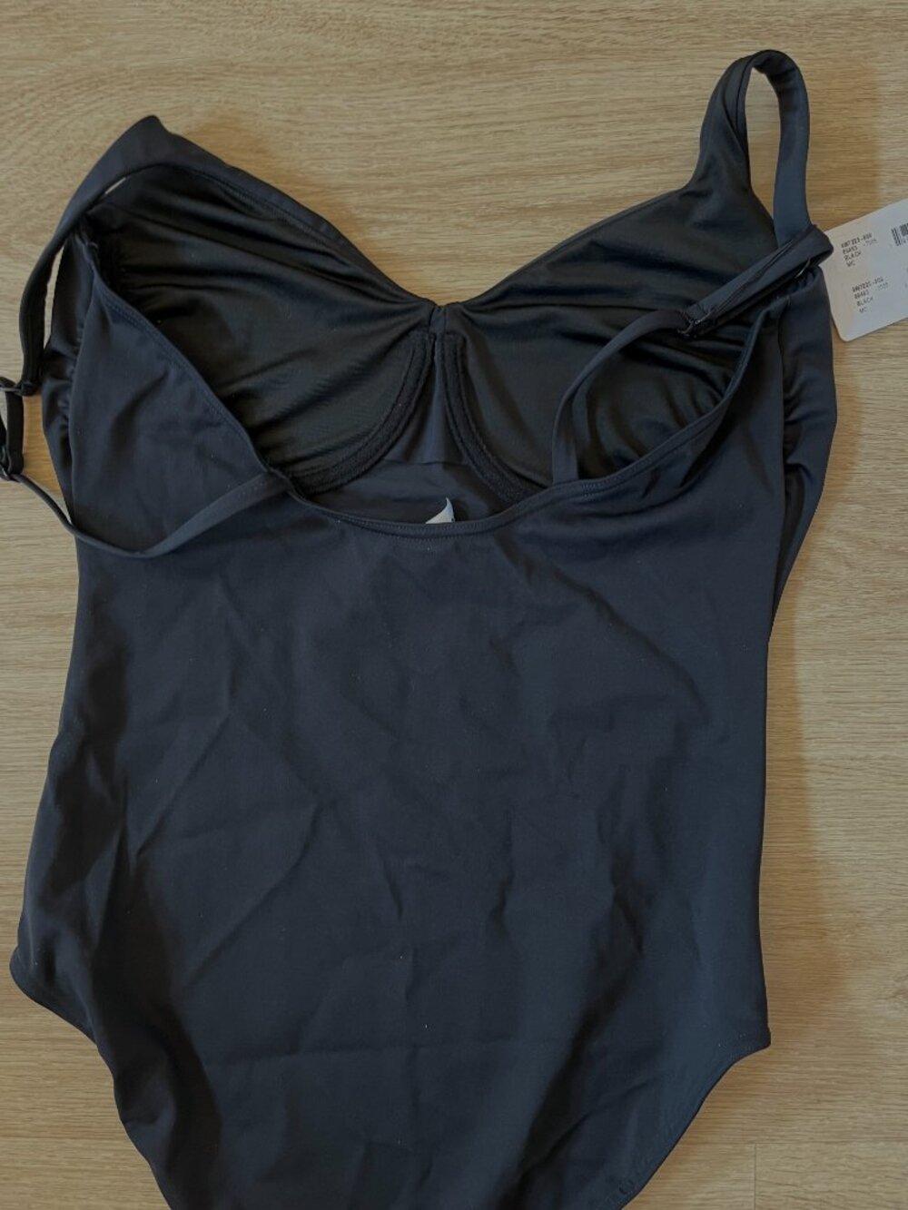$465 NWT Wolford Mat de Luxe Swim Forming Body NWT Black Medium C Cup One Piece - Picture 13 of 14